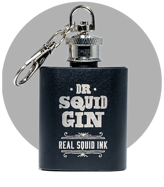 Dr Squid Gin Mini Key Ring 30ml