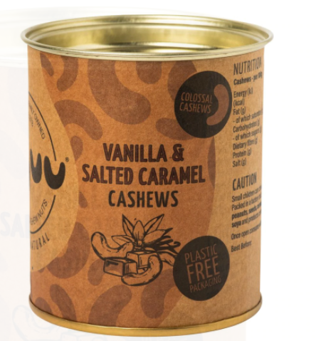 Cajuu Vanilla & Salted Caramel Cashews 80g