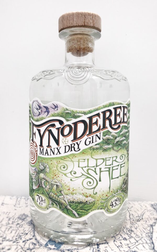 Fynoderee Manx Dry Gin Elder Shee 70cl