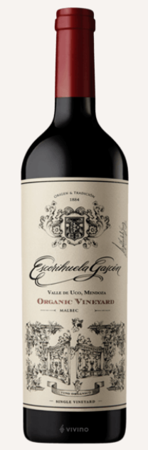 Bodega Escorihuela Gascón Organic Vineyard Malbec 2018